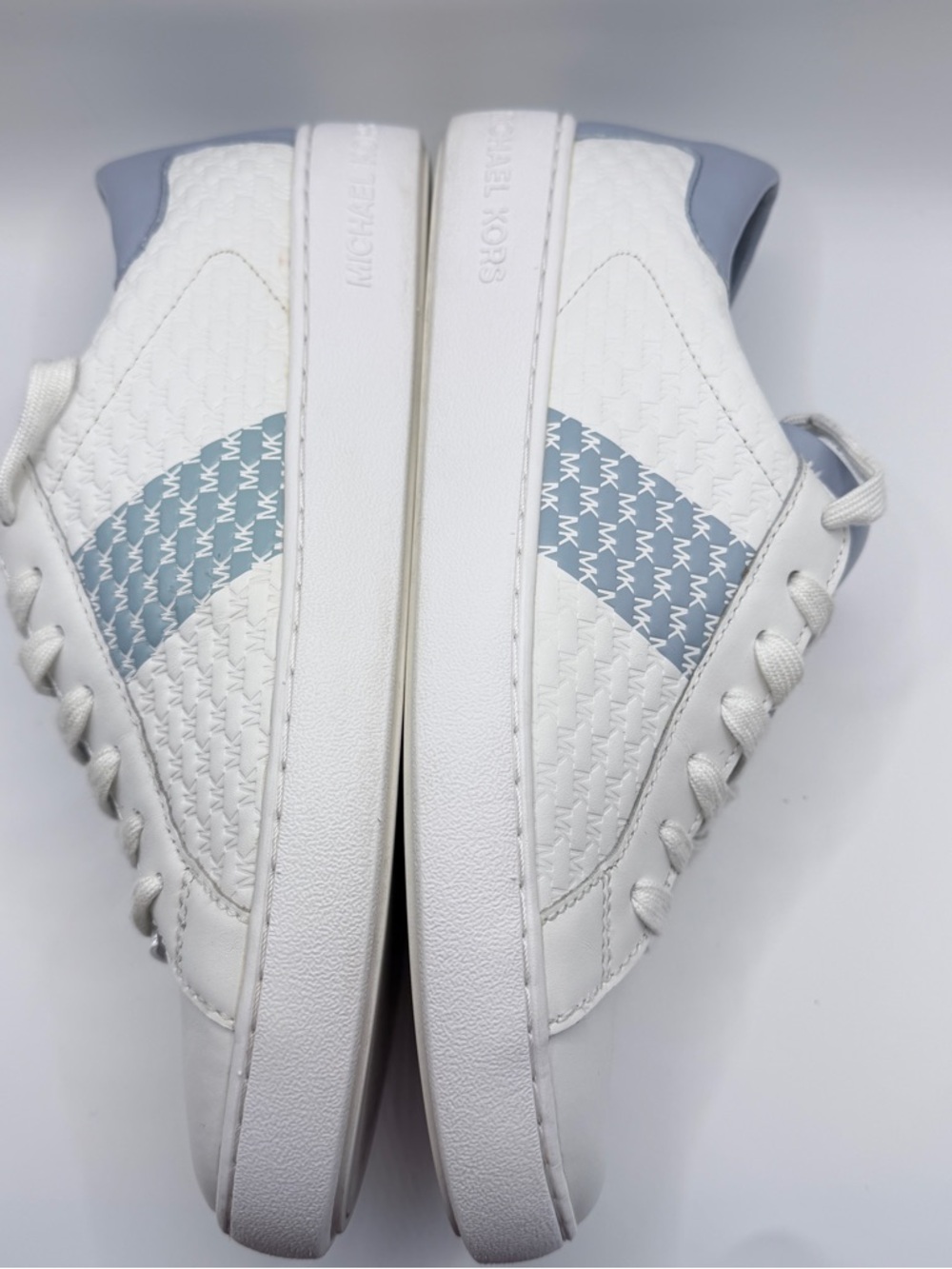 MICHAEL Michael Kors Women's Colby Sneakers in the Pale Blue colorway - Picture 8 of 10